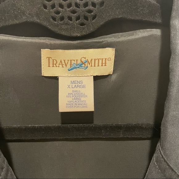 Mens Black Blazer Long Formal or Casual Trench Coat Barn Jacket - Picture 3 of 8